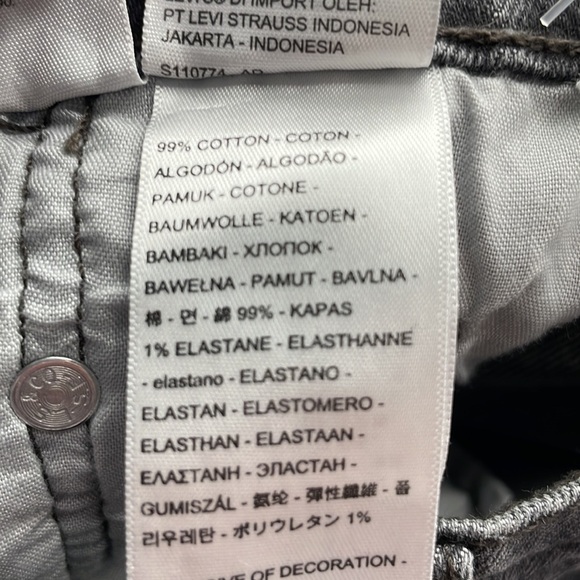 Levi’s premium high-rise cutoff jean shorts black sz 23 summer vacation - Picture 5 of 11